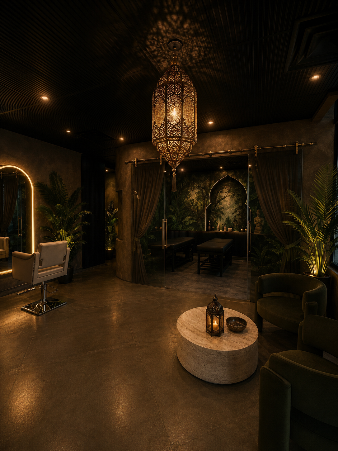 The Temple Head Spa luxury interior